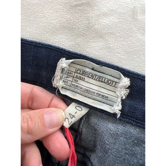 Current/Elliott Silverlake Zip Ankle Skinny Leg Jeans Sargent Revolve Low Rise - Picture 7 of 12